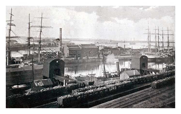 Penarth Dock. Coal Tips 1920's