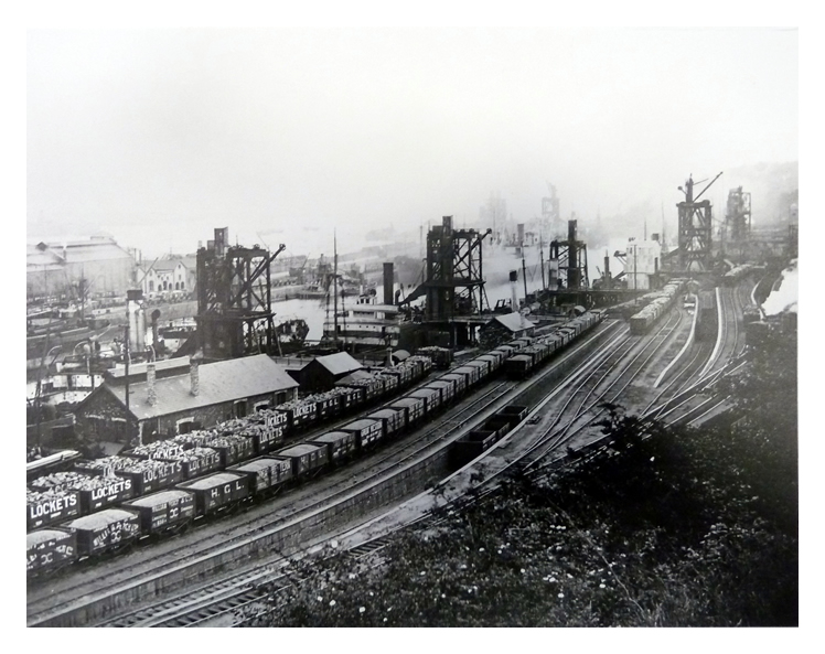 1923 - One of a series of panoramic views of Penarth Dock.