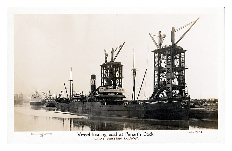 Loading coal at Penarth - Constantinos Coutsodontis