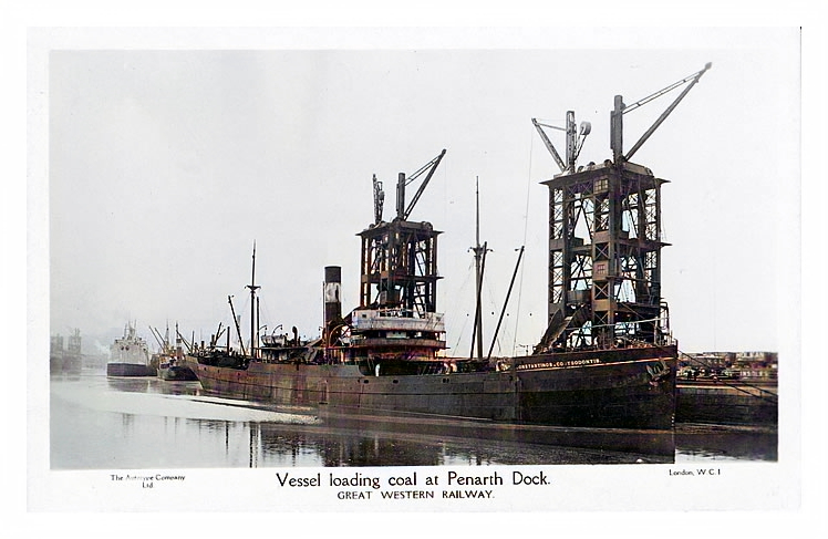 Loading coal at Penarth - Constantinos Coutsodontis