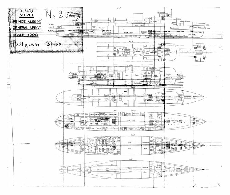 The conversion plan for 'Lucky Albert' presumably as completed at Penarth. 