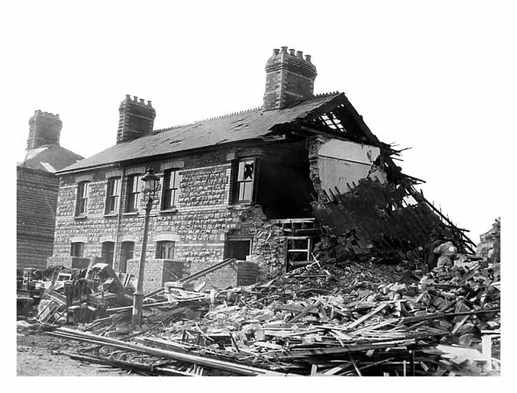 Bomb damage.