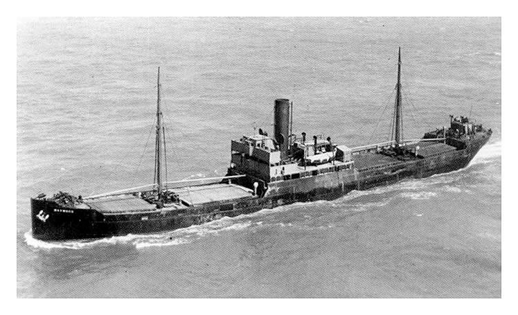 Maywood at sea