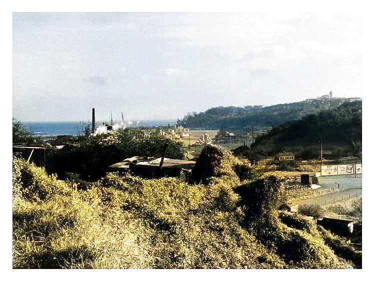 c.1959 - Another view of Penarth Dock with Penarth Head to the right taken from above Cogan Station.