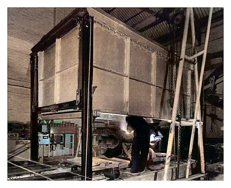 Hard surfacing with Stellite at Penarth Dock Engineering Co.Ltd.