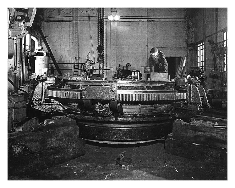A large ring gear at the PEnarth Dock Engineering Company.