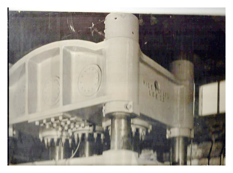 Hydraulic Press at Penarth Heating Engineers Ltd., Cardiff.