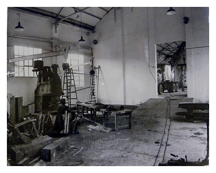 1980's? - A view from the welding shop looking up toward the machine shop.
