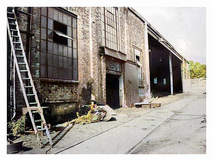 c.1980's - A view up the yard of the former Penarth Dock Engineering Company Limited.
