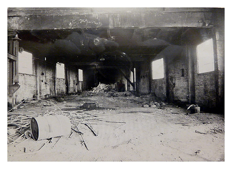 c.1980's (prior to October 1986) - Two views of the derelict apprentice shop at the former Penarth Dock Engineering Company Limited prior to demolition.