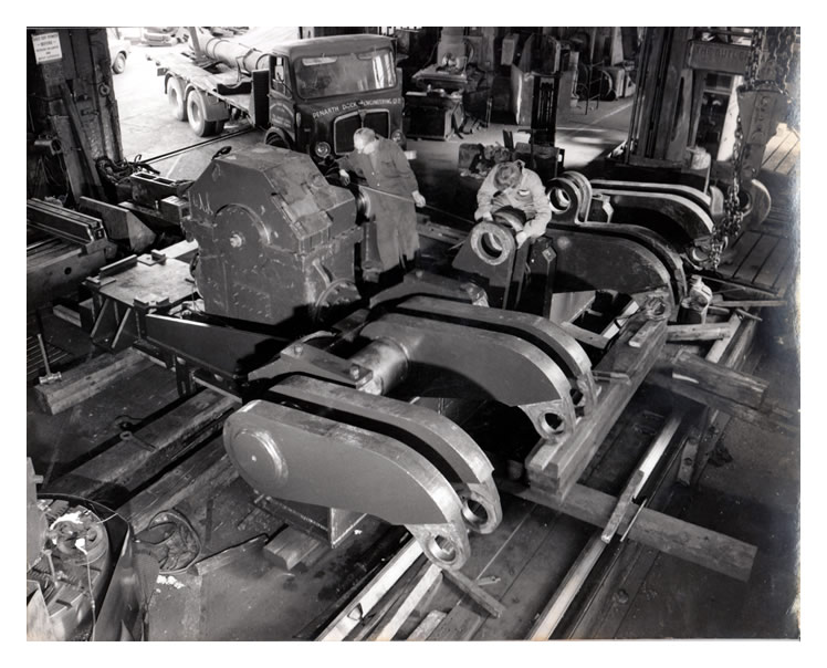 late 1960's - A photograph taken inside the main machine shop at the Penarth Dock Engineering Company.