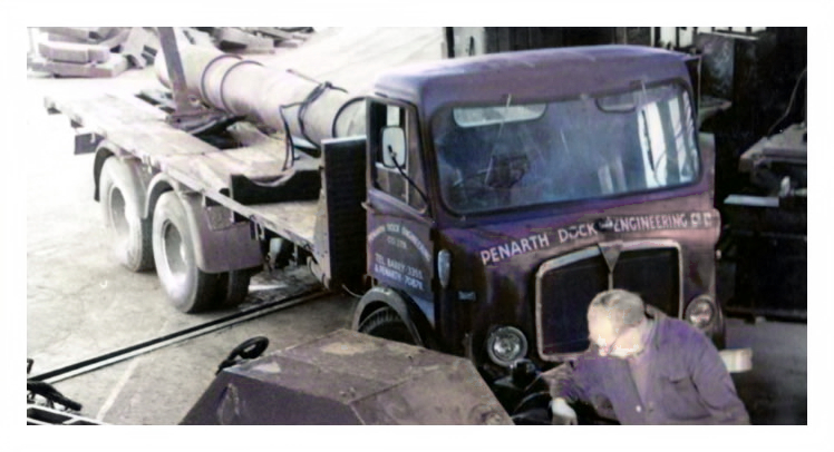 late 1960's - A photograph taken inside the main machine shop at the Penarth Dock Engineering Company.
