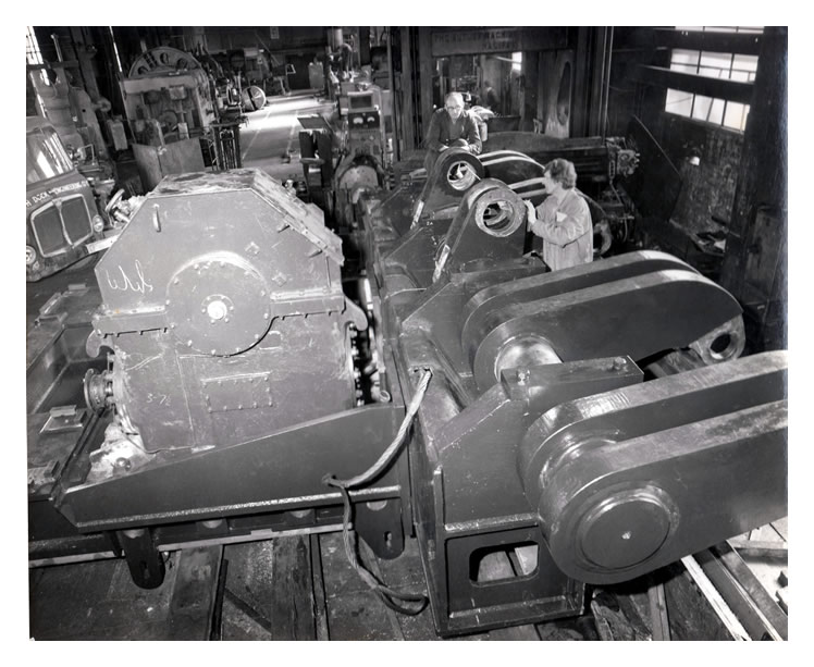 late 1960's - A photograph taken inside the main machine shop at the Penarth Dock Engineering Company.