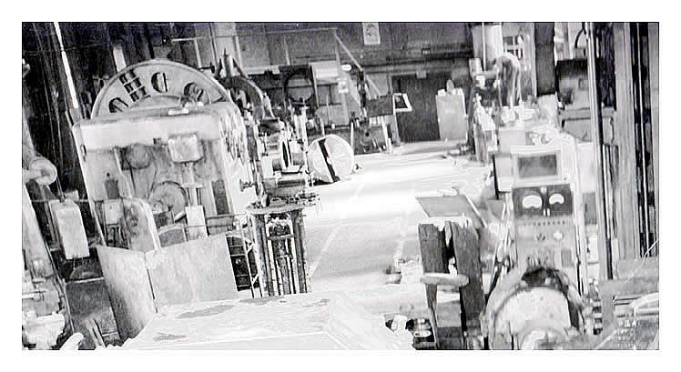 late 1960's - A photograph taken inside the main machine shop at the Penarth Dock Engineering Company.