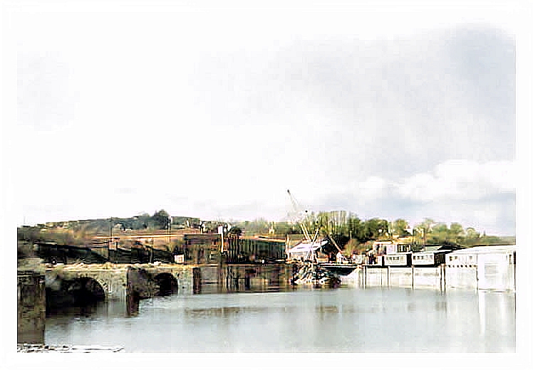 Penarth Dock - the engineering work and location of the pontoon.