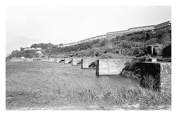 Penarth Dock - Looking eastward from the dam toward Penarth Head.