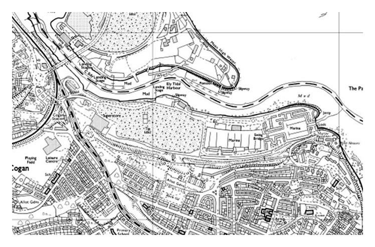 1996 - Map of Penarth Dock