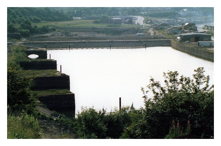 1985-86 - The dam constructed and the new marina filled with water.