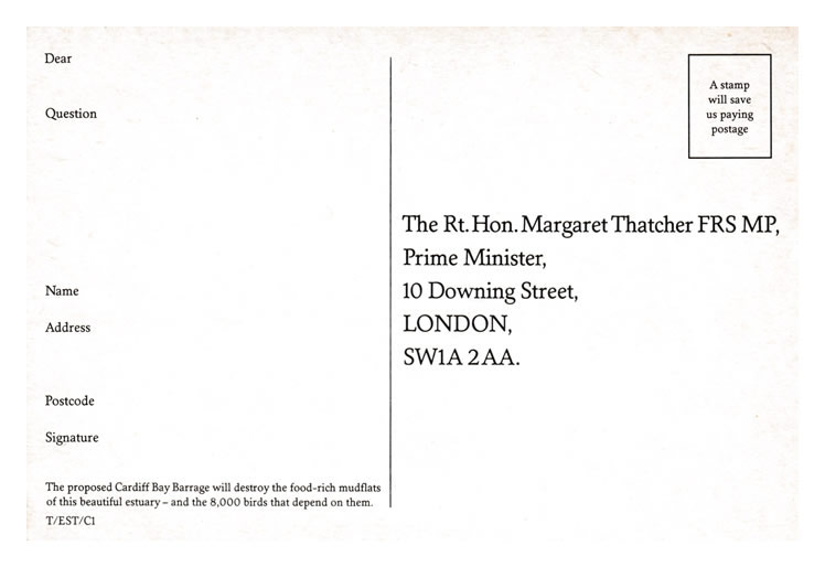 Dear Mrs Thatcher - Cardiff Bay Barrage