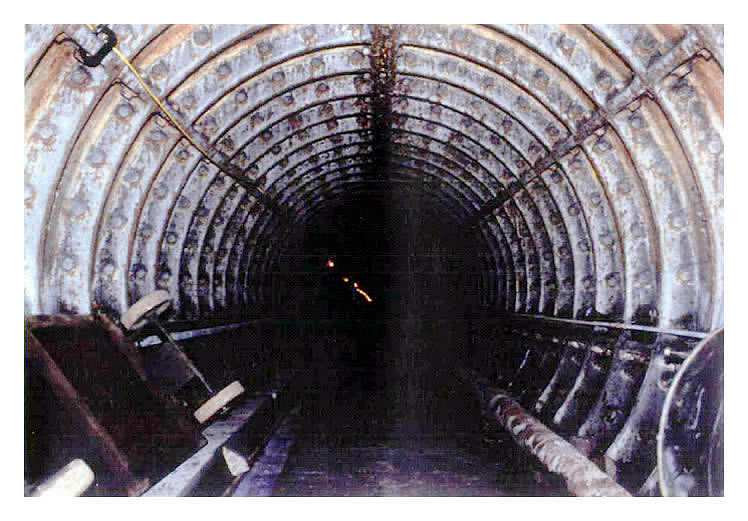 A view through the River Ely Subway, Penarth.