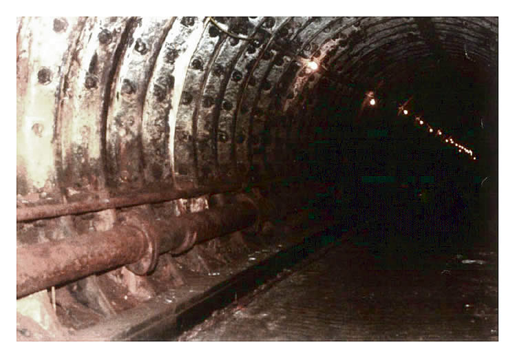 Inside the River Ely subway - Penarth Dock.