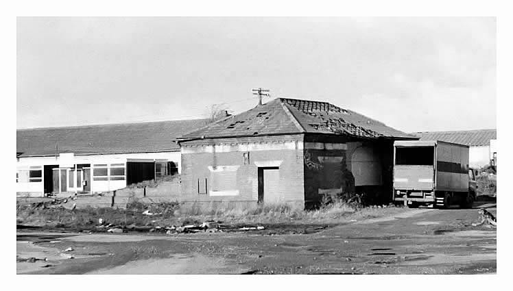 The entrance building on the Penarth Dock or southern side of the subway which was demolished in 1976