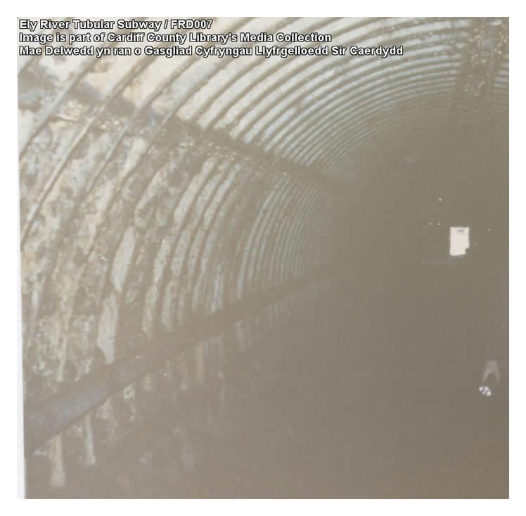 1986 - Ely River Tubular Subway taken by Cardiff County Council. 