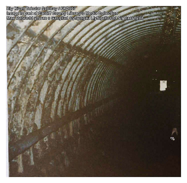 1986 - Ely River Tubular Subway taken by Cardiff County Council. 