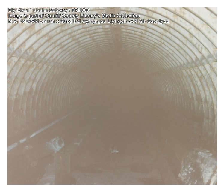 1986 - Ely River Tubular Subway taken by Cardiff County Council. 