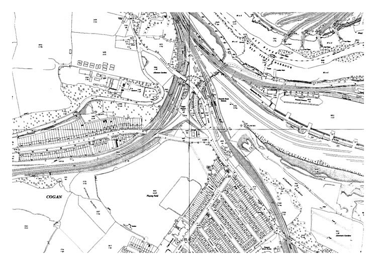 1955 - map Cogan, Penarth