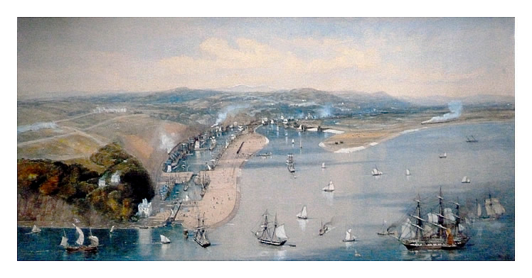 An Impression of Penarth Docks by G.H. Andrews esq.