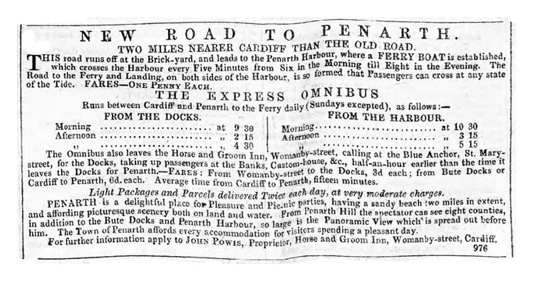 new road to penarth - 1860