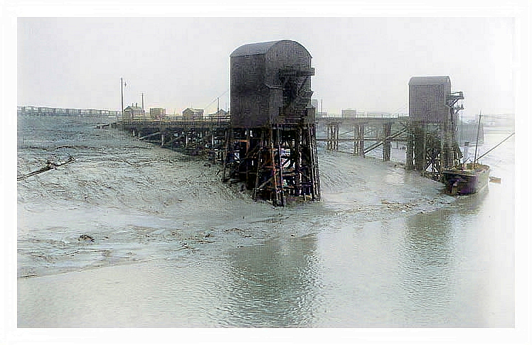 Coal tips Ely Tidal Harbour, Penarth