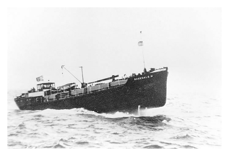 'Rosedale H' in a gale off Nash Point