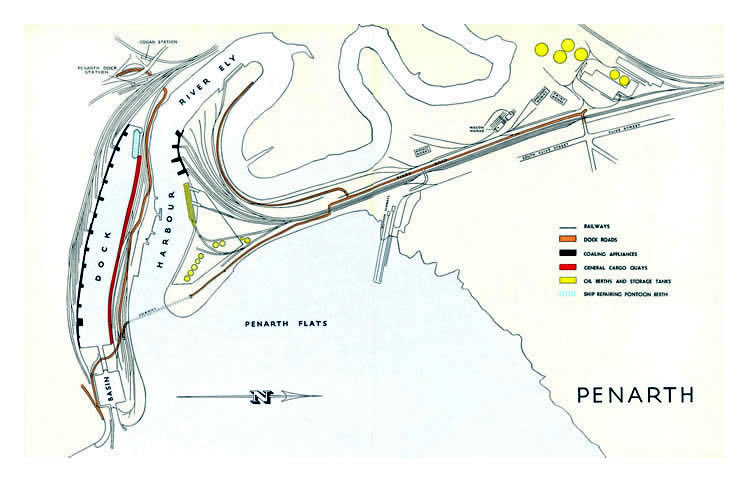 Penarth Dock Facilites 1949