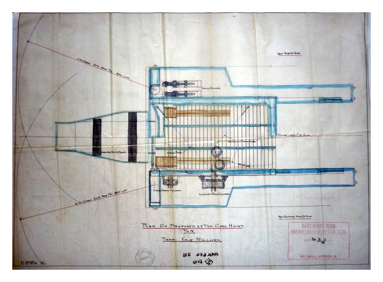 Penarth Dock - Reconstruction of Three Tips - 1912 