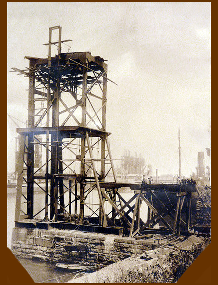 25th May 1913 - No. 4 hydraulic coal hoist under construction at Penarth Dock the work of the East Ferry Road Engineering Company Limited.