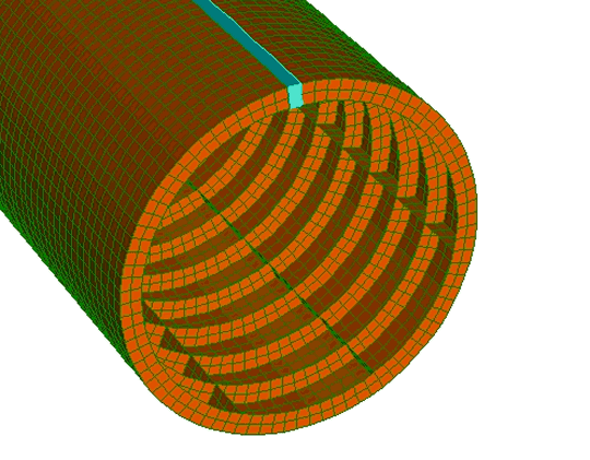 river Ely deformation under load animation