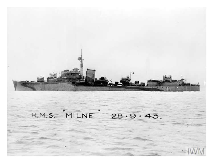 H.M.S. Milne - September 1943