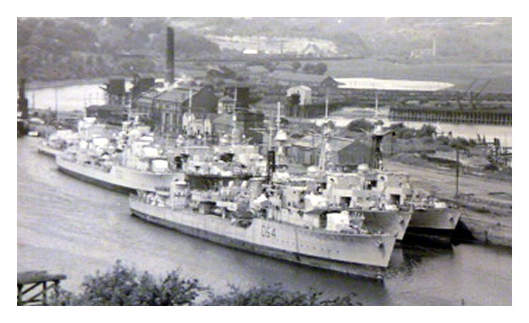 H.M.S. Zodiac (original pennant number R54 but amended to D54 following a 1954 refit at Penarth)