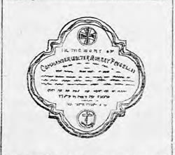 The plaque to Captain Pengelly -1897 - St augustine's Church - Penarth