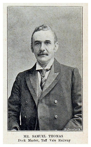 1898 - Mr. Samuel Thomas, Dock Master, Taff Vale Railway.