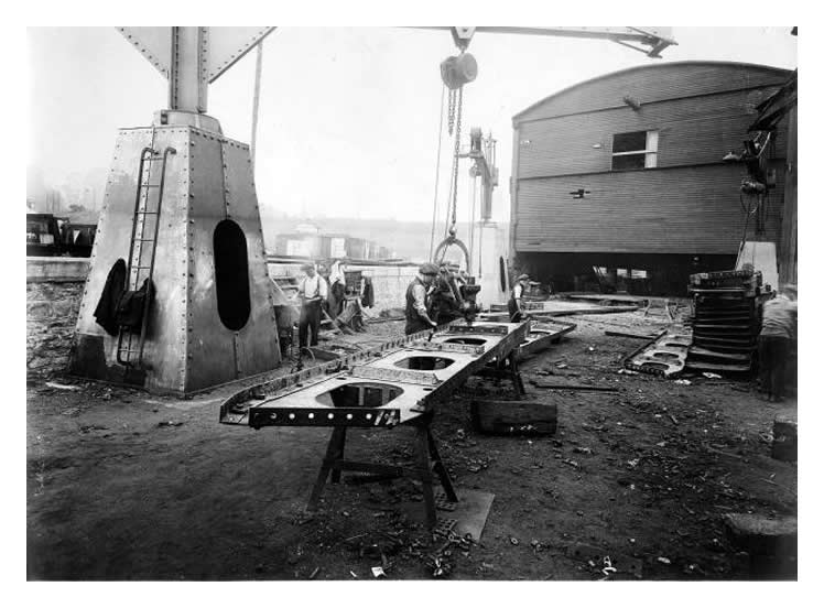 The shipyard of Edward Finch (1916) Limited in September 1919.