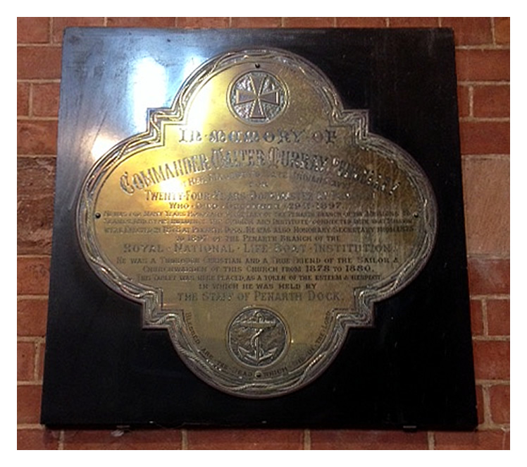 Memorial tablet to Commander Pengelley