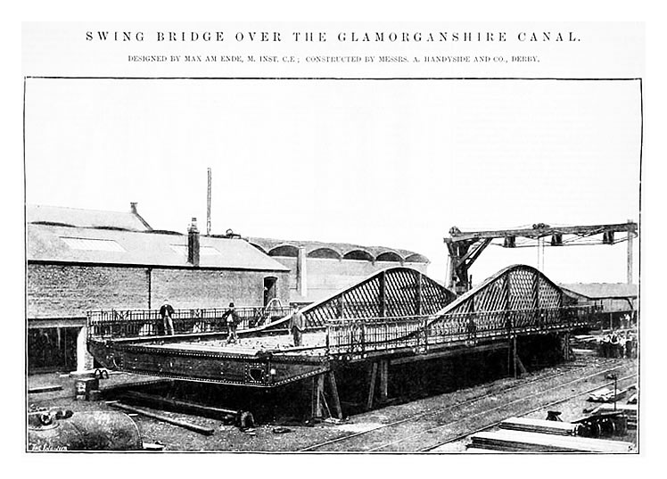 Swing Bridge over the Glamorganshire Canal .