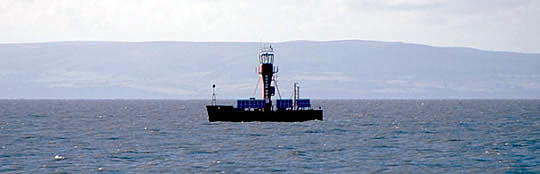 Breaksea Lightvessel on station in the Bristol Channel