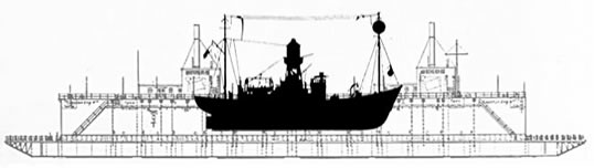 lightship on Penarth pontoon