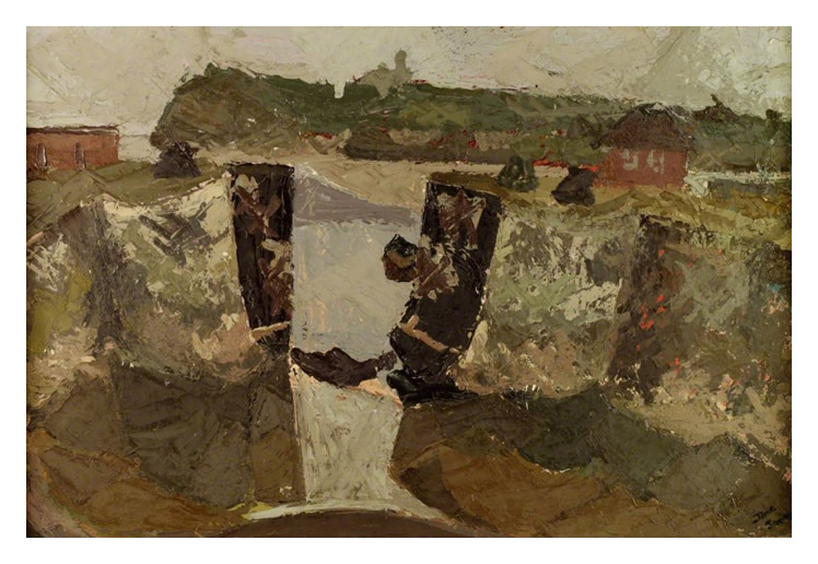 Jane Jones - 'Penarth Head from Cardiff Docks' 