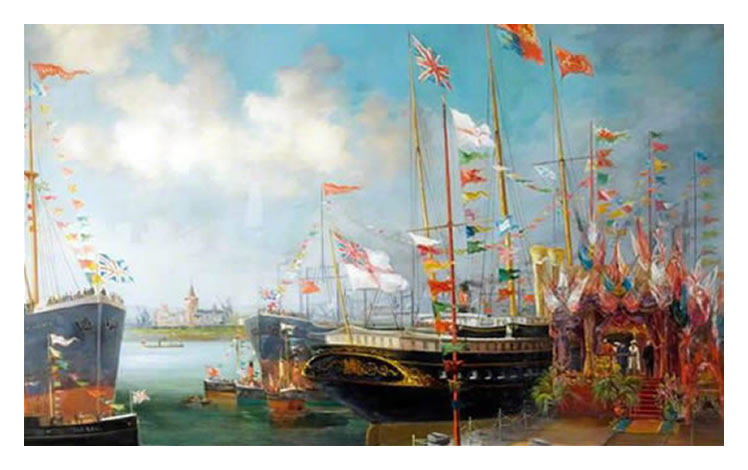 Opening of Queen Alexandra Dock, Cardiff - 1907 