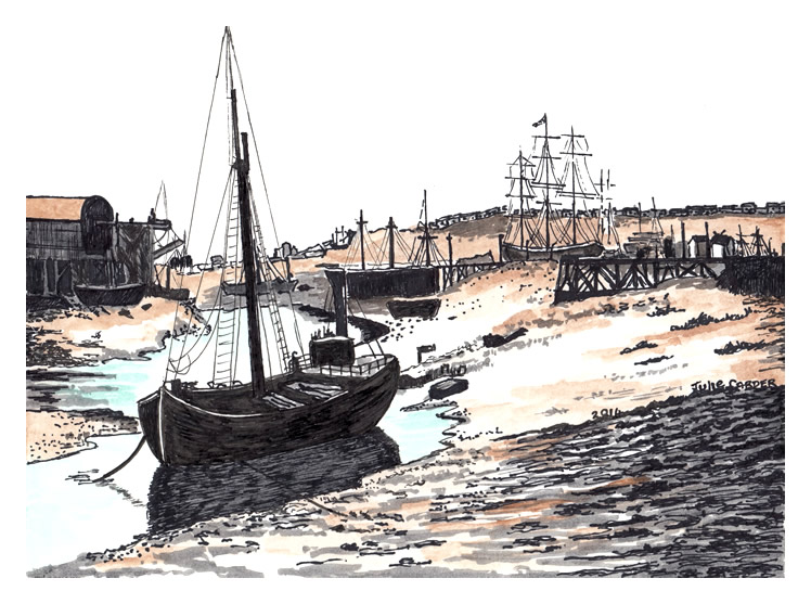 Julie Carder - 'Ely Tidal Harbour and Penarth Dock'